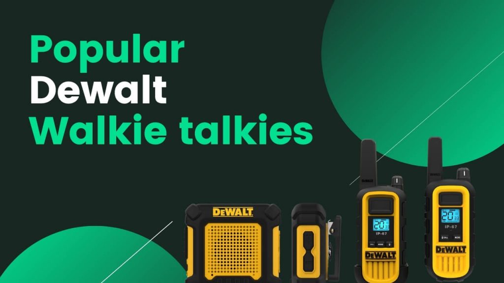 popular dewalt walkie talkies