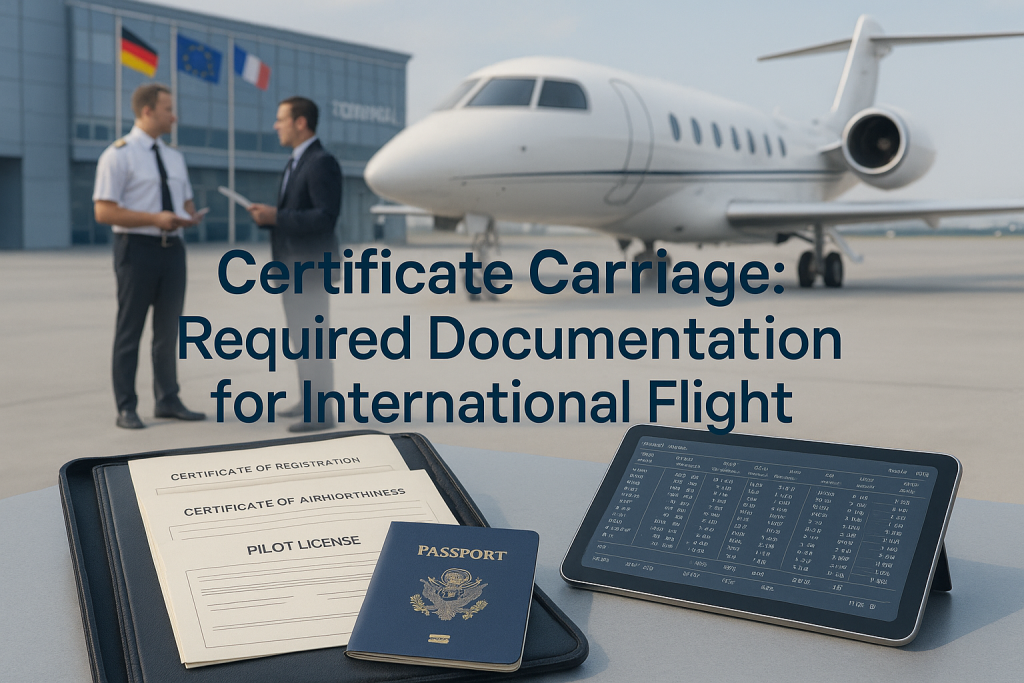 Certificate Carriage: Required Documentation for International Flight