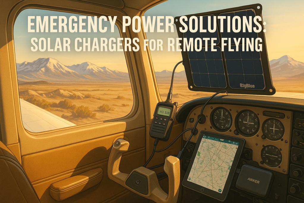 Emergency Power Solutions: Solar Chargers for Remote Flying