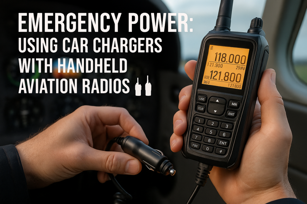 Emergency Power: Using Car Chargers with Handheld Aviation Radios