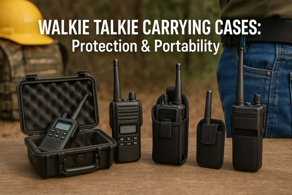 Walkie Talkie Carrying Cases: Protection & Portability