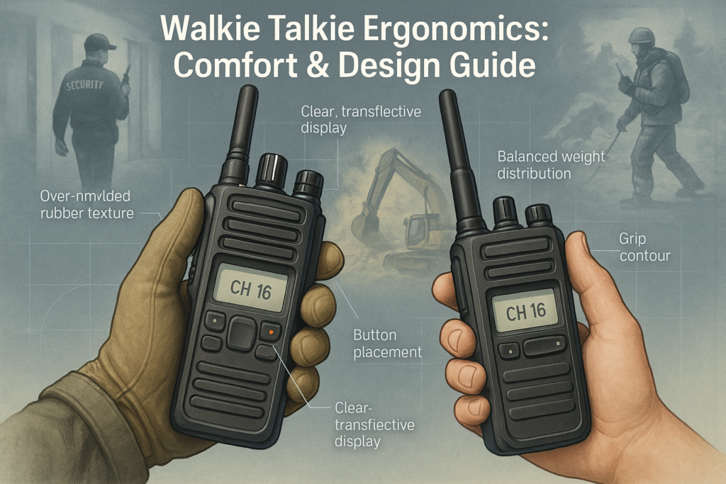 Walkie Talkie Ergonomics: Comfort & Design Guide
