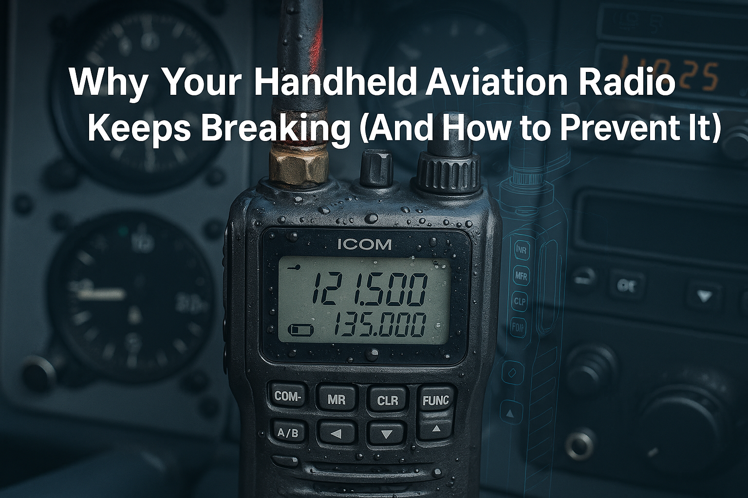 Why Your Handheld Aviation Radio Keeps Breaking (And How to Prevent It)