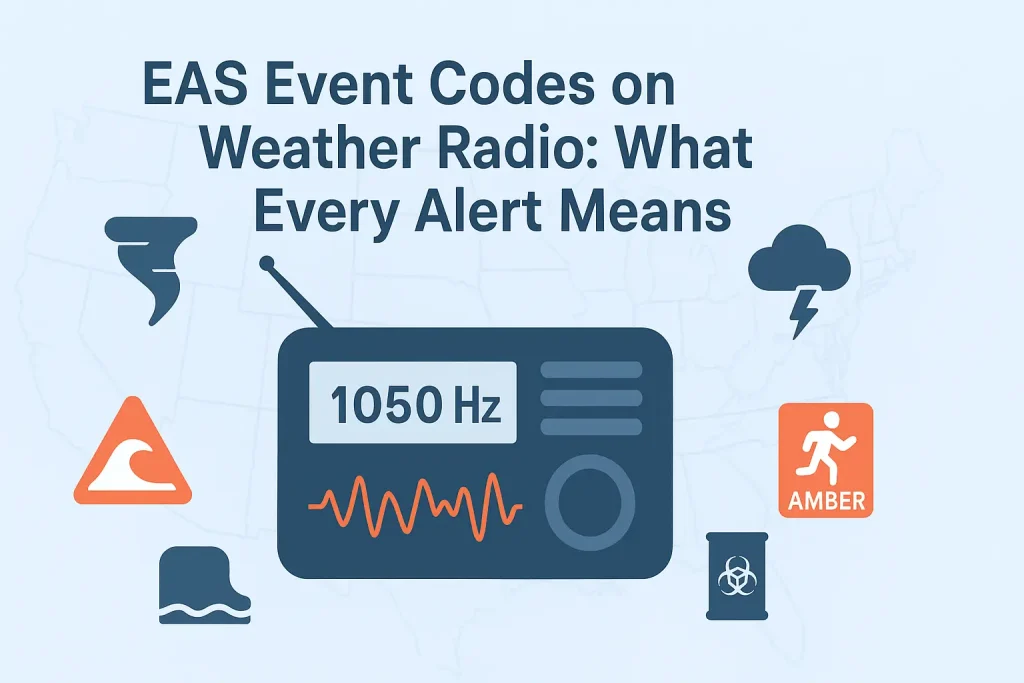 EAS Event Codes on Weather Radio: What Every Alert Means