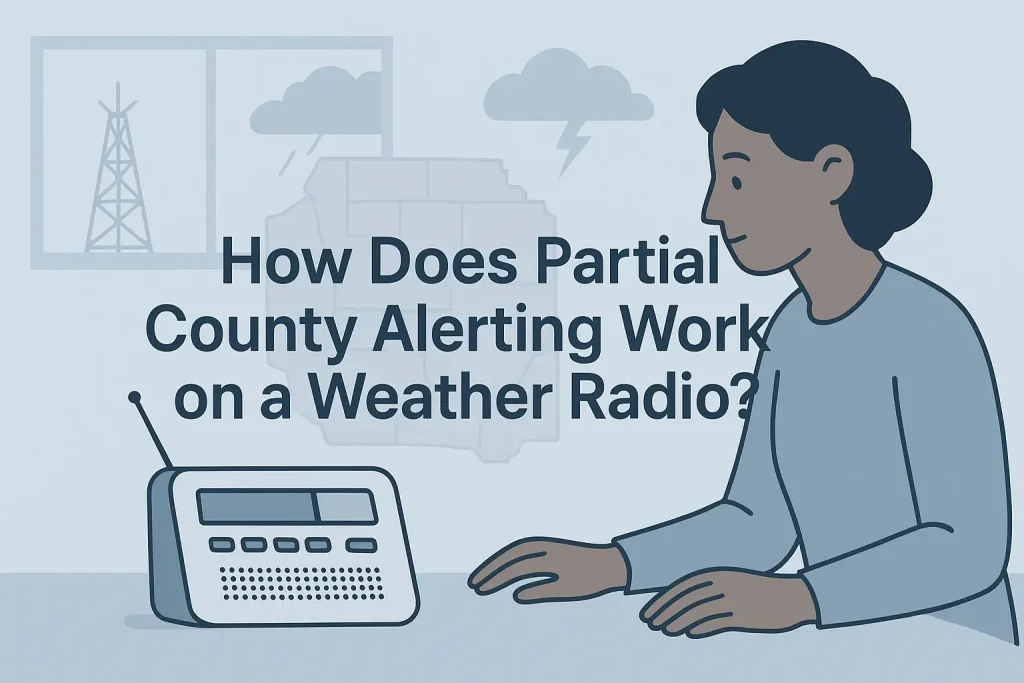 How Does Partial County Alerting Work on a Weather Radio?