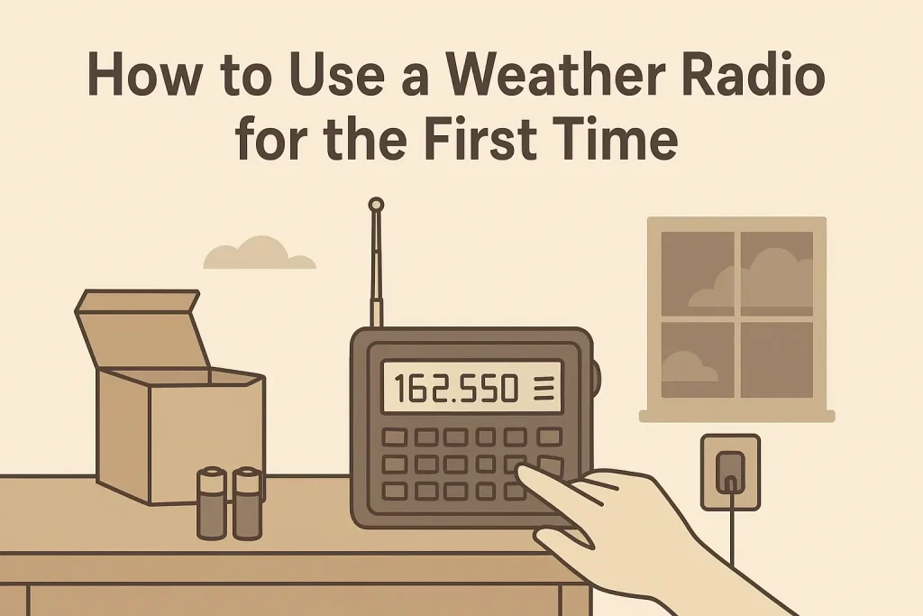 How to Use a Weather Radio for the First Time