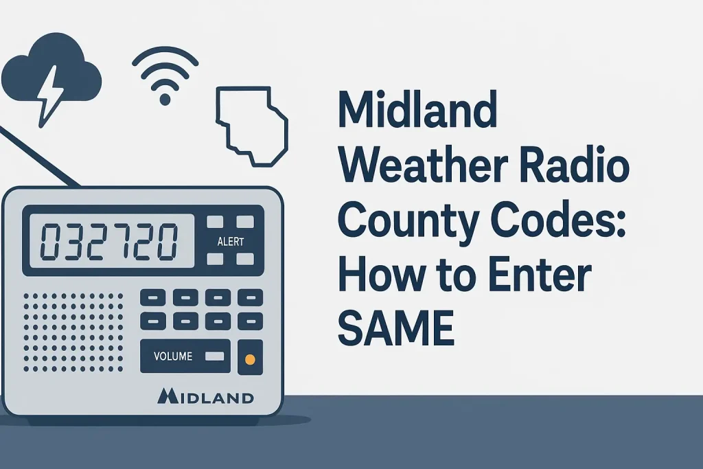 Midland Weather Radio County Codes: How to Enter SAME