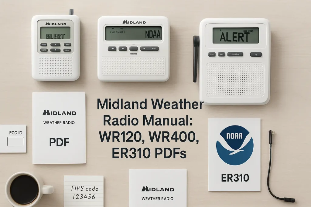 Midland Weather Radio Manual: WR120, WR400, ER310 PDFs