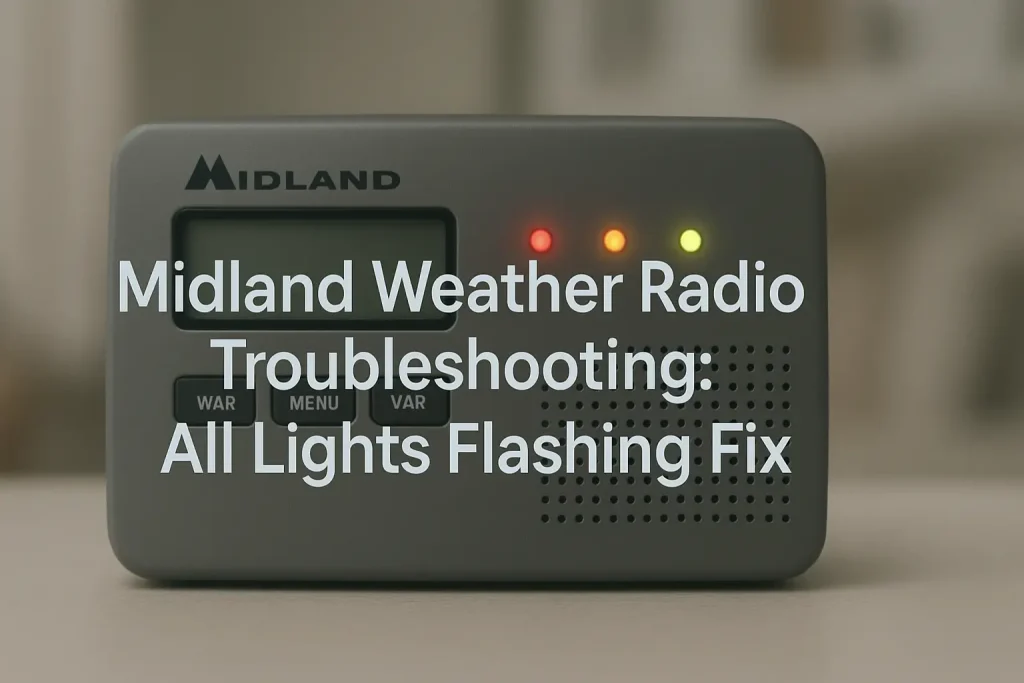 Midland Weather Radio Troubleshooting: All Lights Flashing Fix