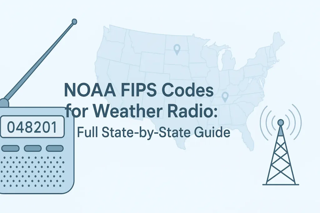 NOAA FIPS Codes for Weather Radio: Full State-by-State Guide