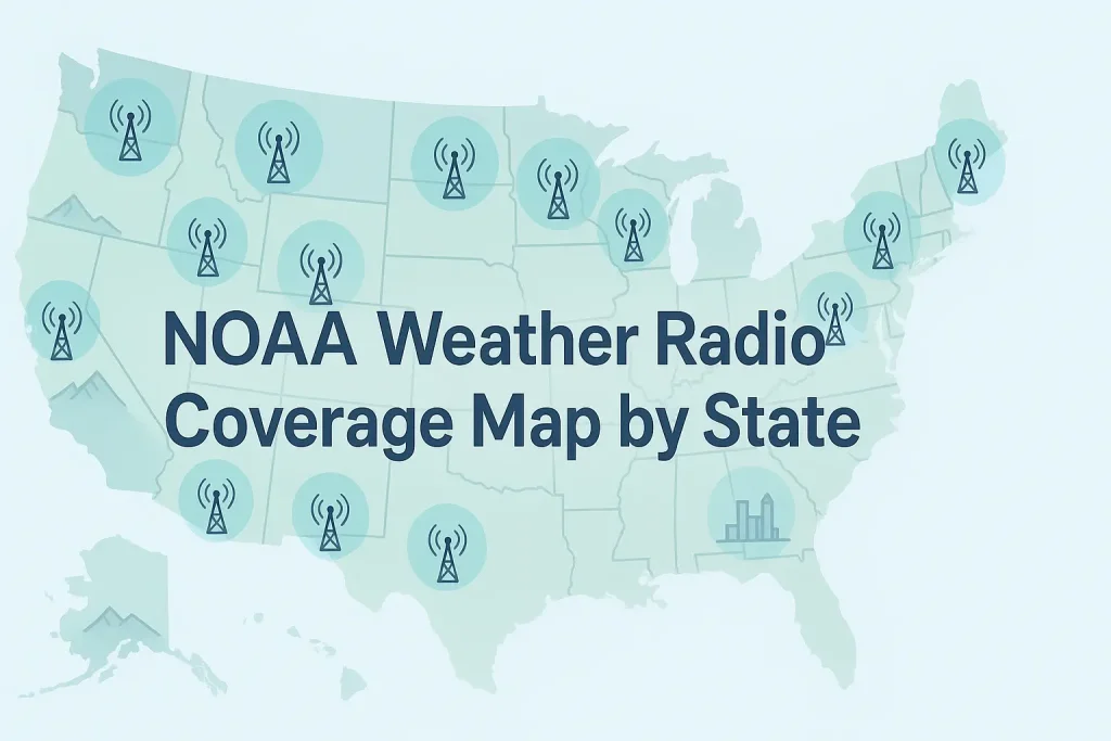 NOAA Weather Radio Coverage Map by State