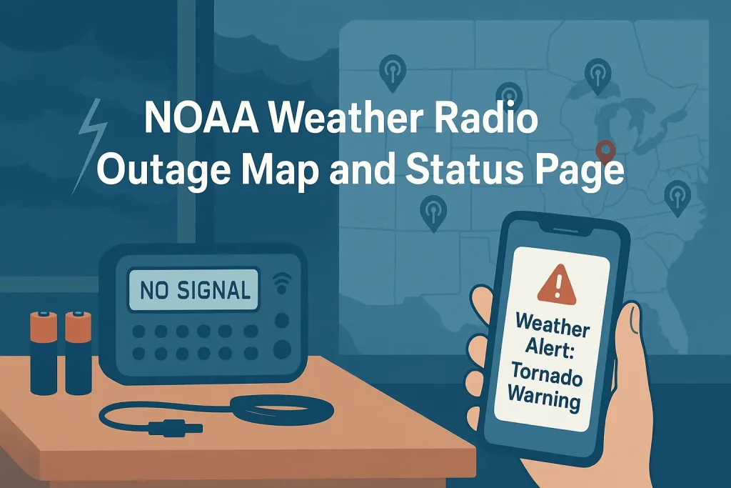 NOAA Weather Radio Outage Map and Status Page