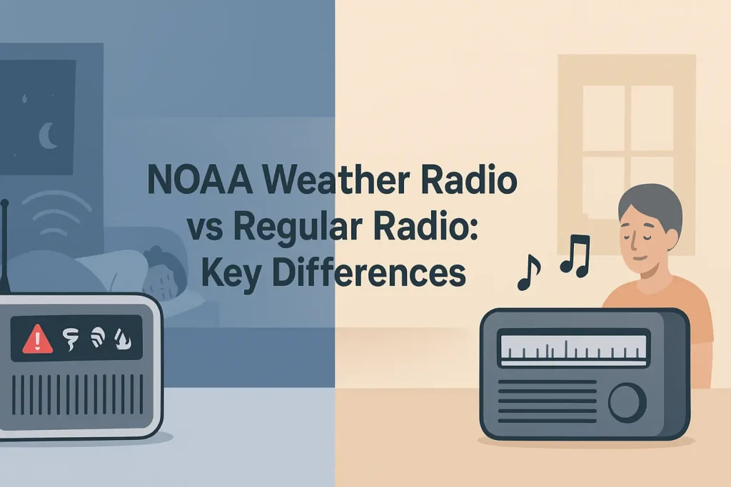NOAA Weather Radio vs Regular Radio: Key Differences