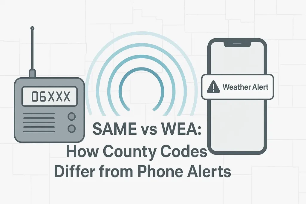 SAME vs WEA: How County Codes Differ from Phone Alerts