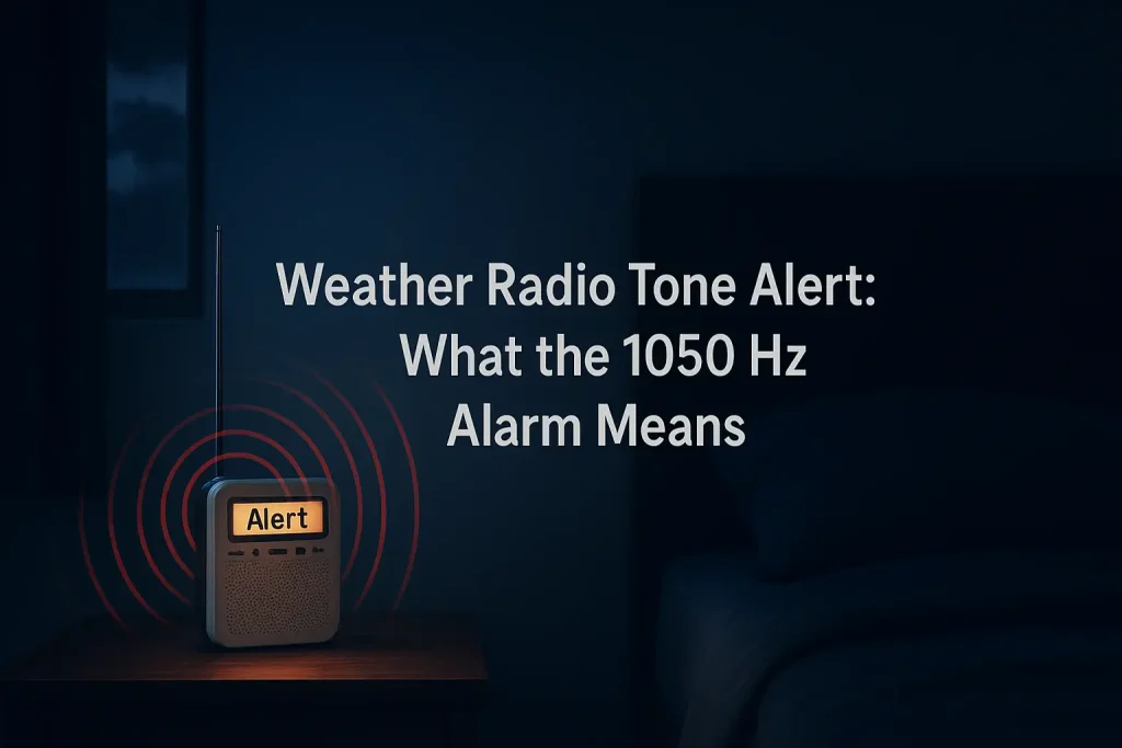 Weather Radio Tone Alert: What the 1050 Hz Alarm Means