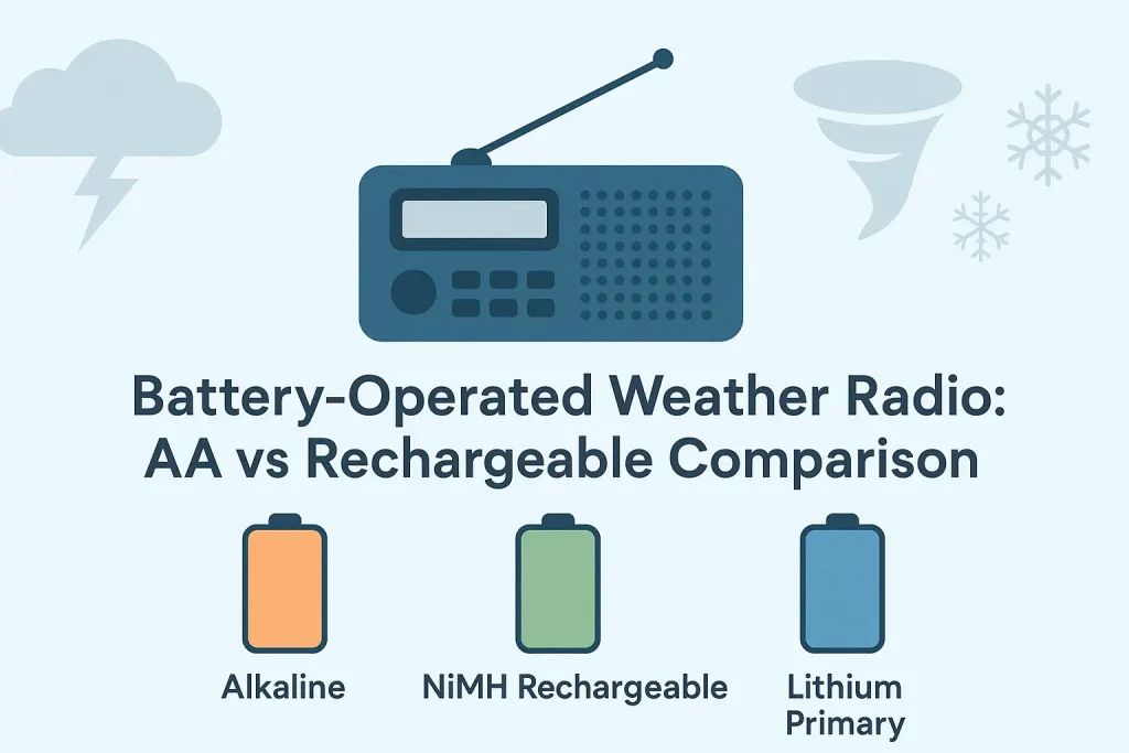 Battery-Operated Weather Radio: AA vs Rechargeable Comparison