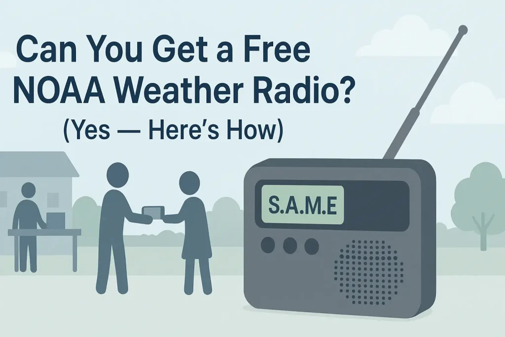 Can You Get a Free NOAA Weather Radio? (Yes — Here's How)