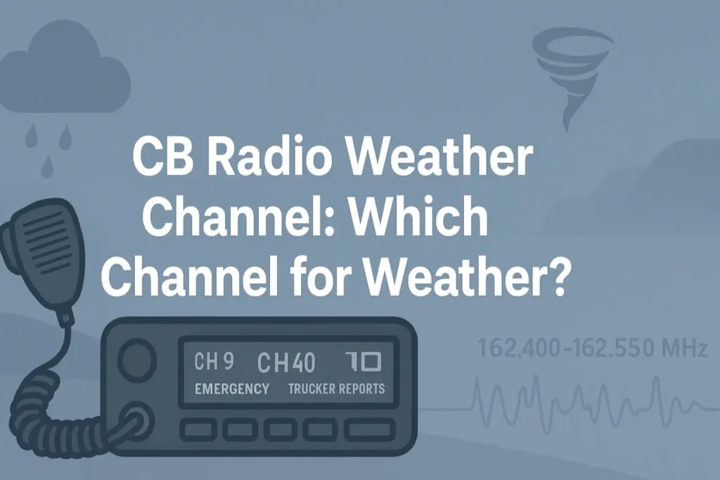 CB Radio Weather Channel: Which Channel for Weather?
