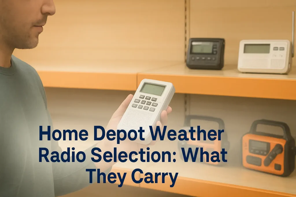 Home Depot Weather Radio Selection: What They Carry