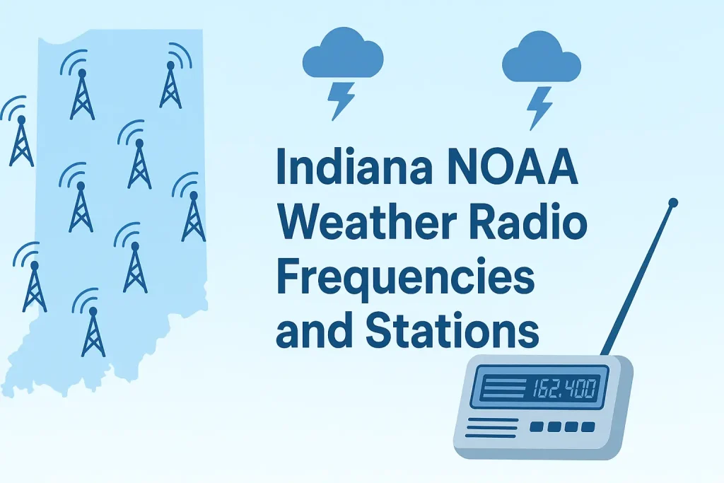 Indiana NOAA Weather Radio Frequencies and Stations