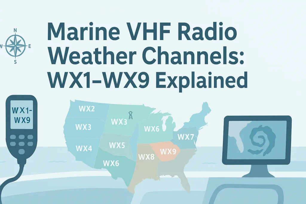 Marine VHF Radio Weather Channels: WX1–WX9 Explained