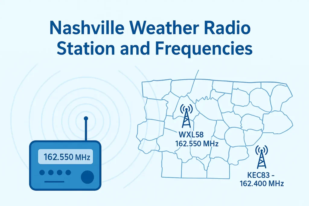 Nashville Weather Radio Station and Frequencies