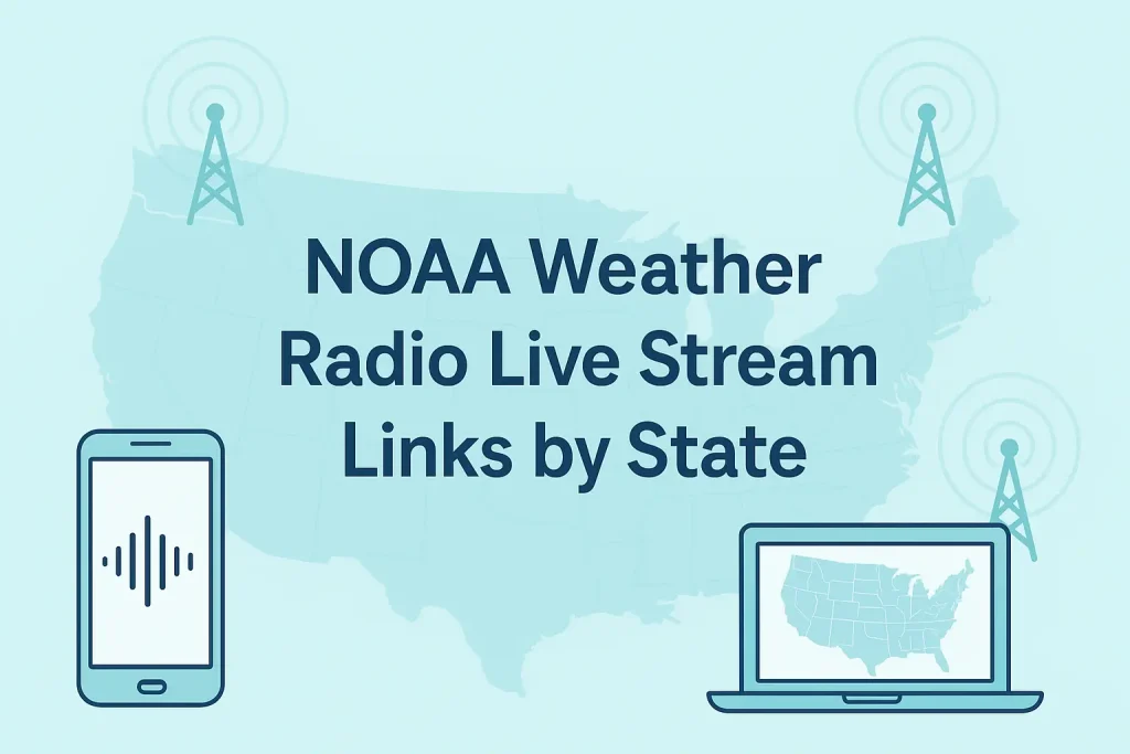 NOAA Weather Radio Live Stream Links by State