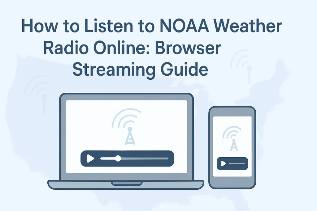 How to Listen to NOAA Weather Radio Online: Browser Streaming Guide