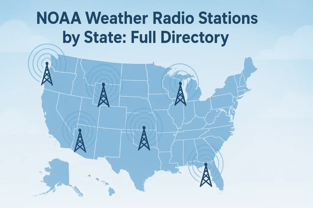 NOAA Weather Radio Stations by State: Full Directory