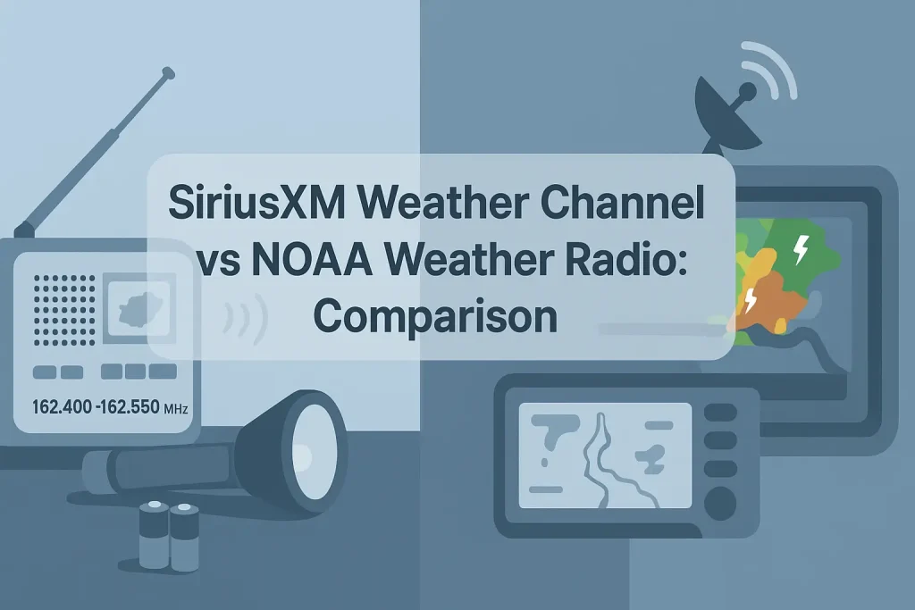 SiriusXM Weather Channel vs NOAA Weather Radio: Comparison