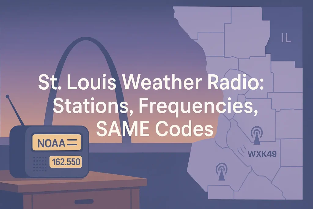 St. Louis Weather Radio: Stations, Frequencies, SAME Codes