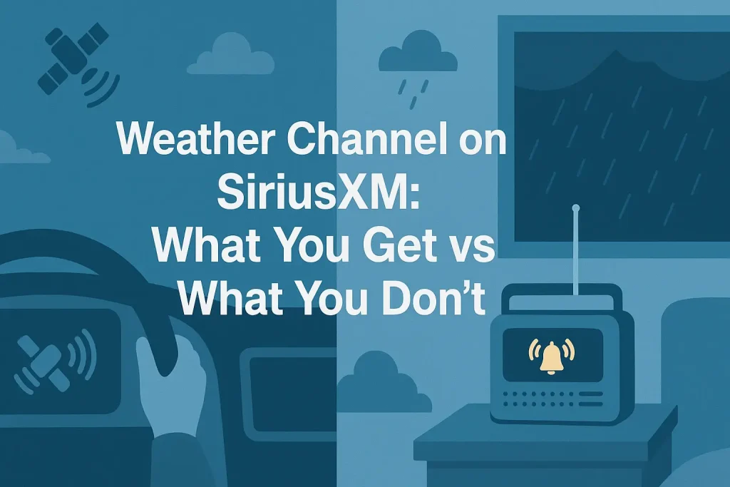 Weather Channel on SiriusXM: What You Get vs What You Don't