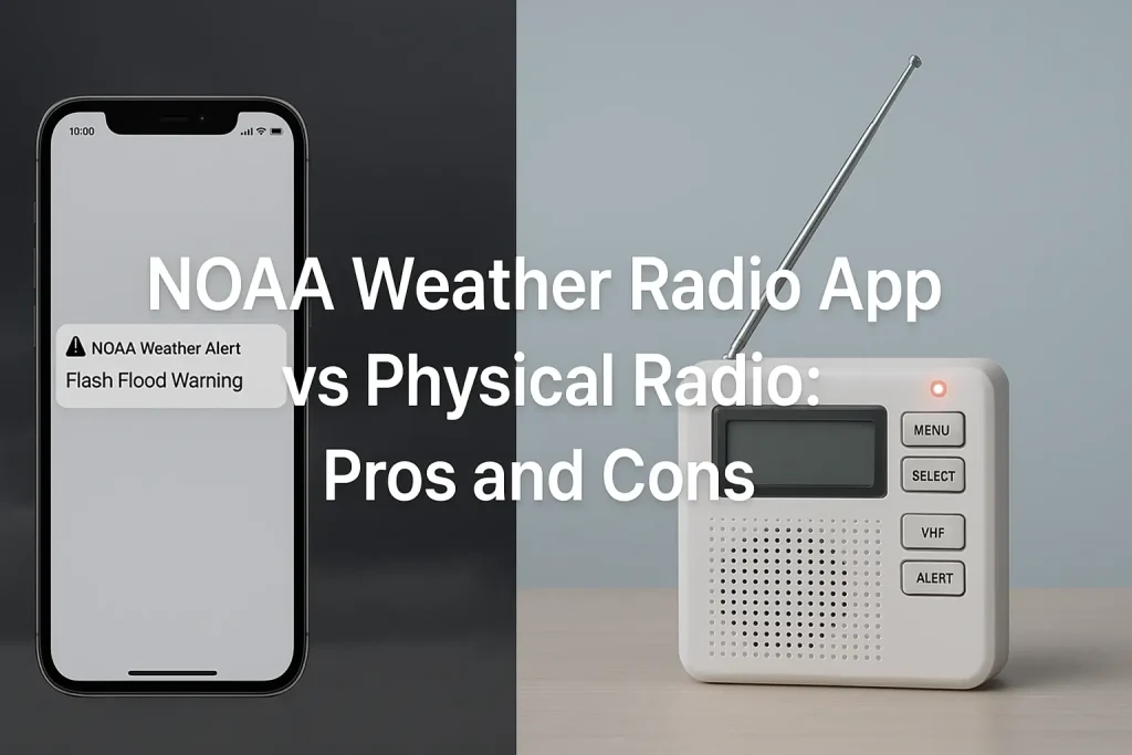 NOAA Weather Radio App vs Physical Radio: Pros and Cons