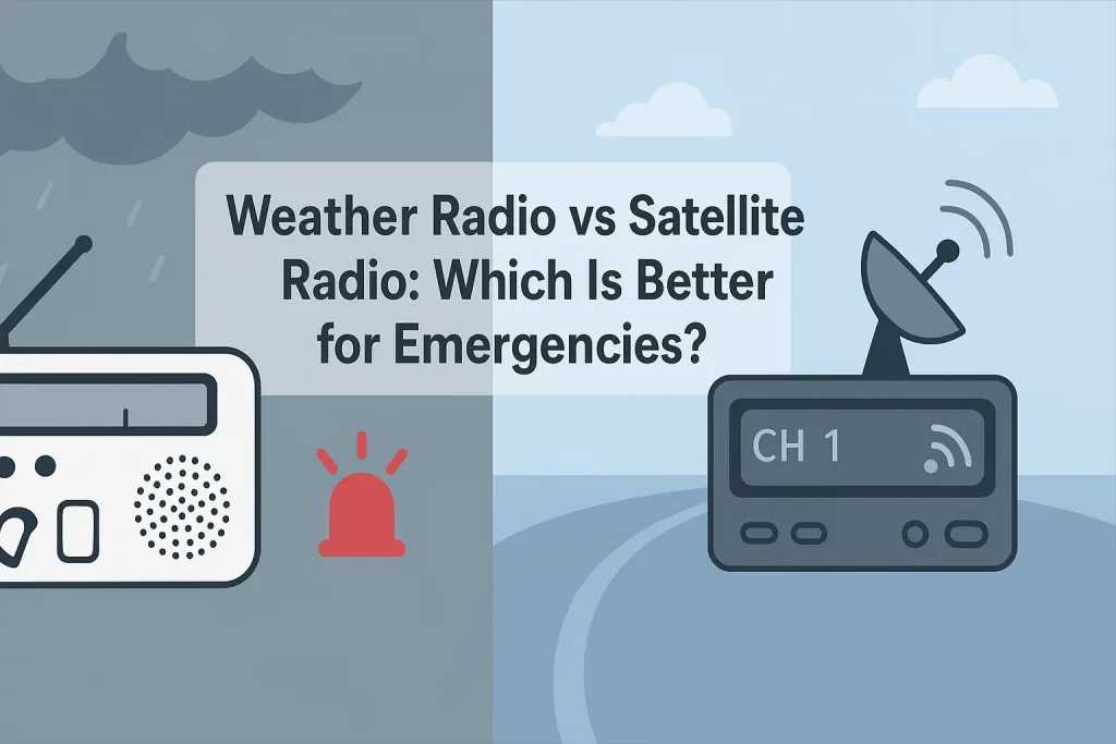 Weather Radio vs Satellite Radio: Which Is Better for Emergencies?