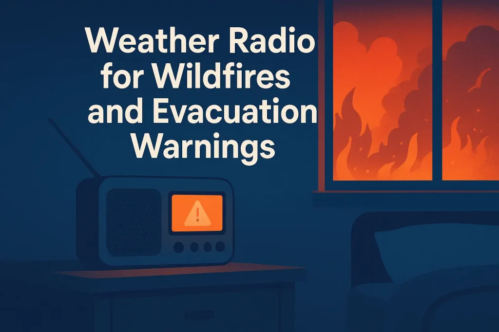 Weather Radio for Wildfires and Evacuation Warnings