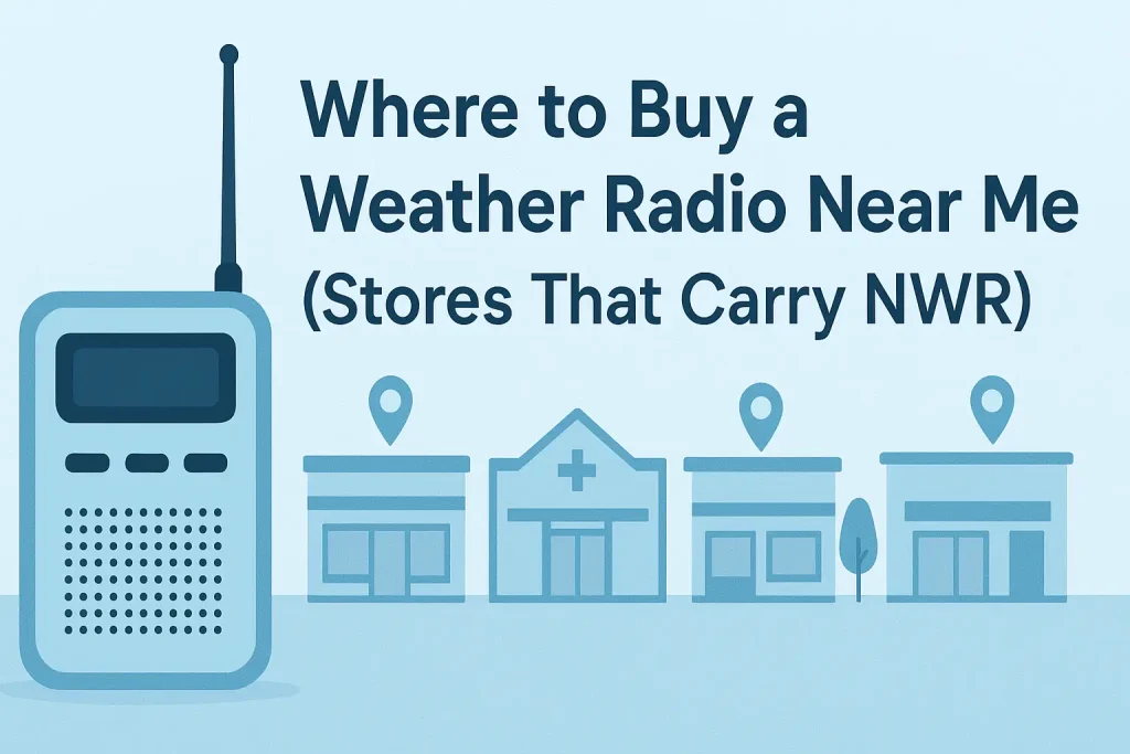 Where to Buy a Weather Radio Near Me (Stores That Carry NWR)
