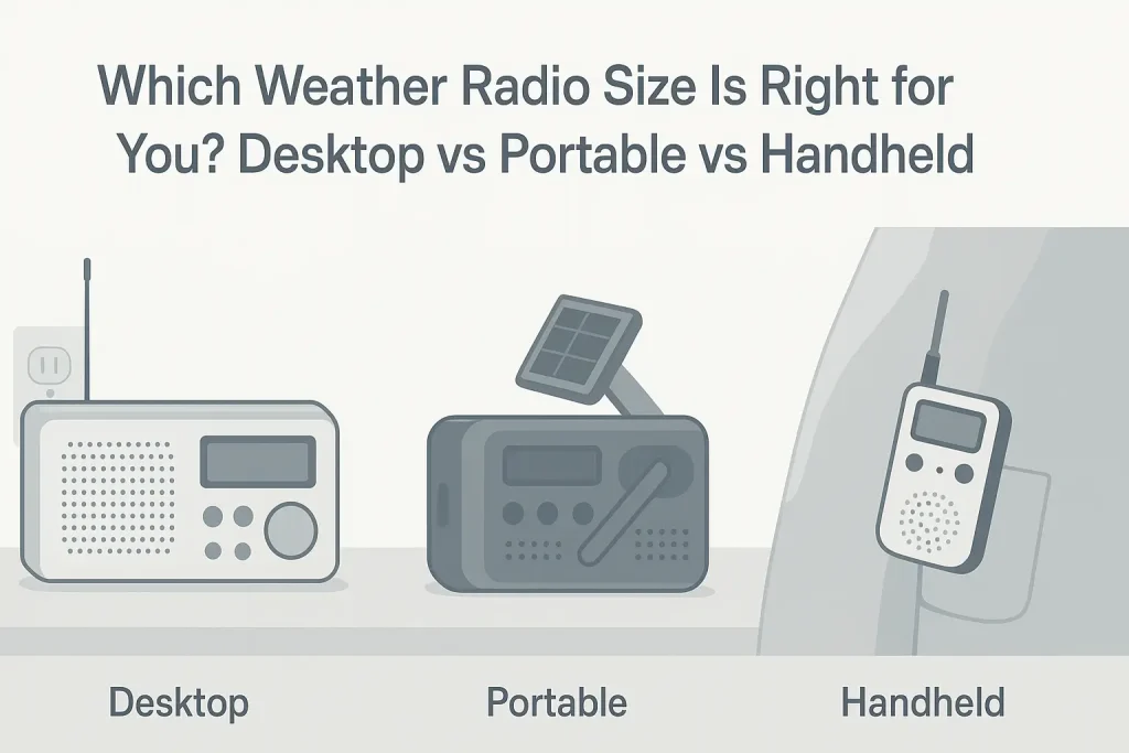 Which Weather Radio Size Is Right for You? Desktop vs Portable vs Handheld