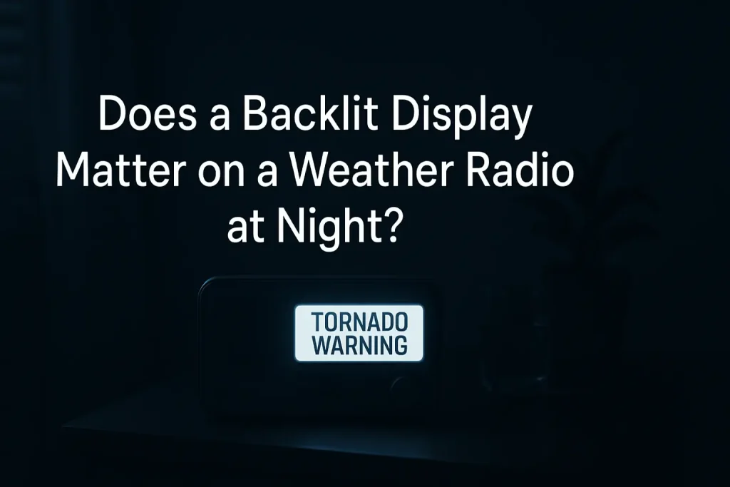 Does a Backlit Display Matter on a Weather Radio at Night?