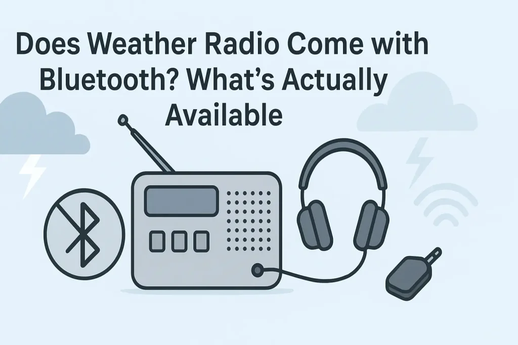Does Weather Radio Come with Bluetooth? What's Actually Available