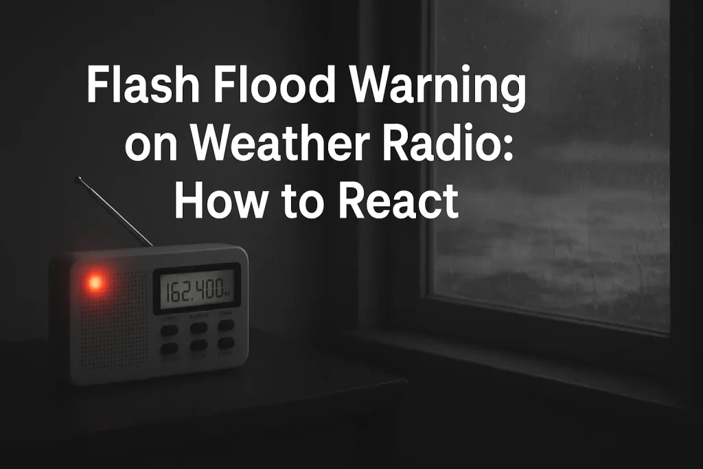 Flash Flood Warning on Weather Radio: How to React