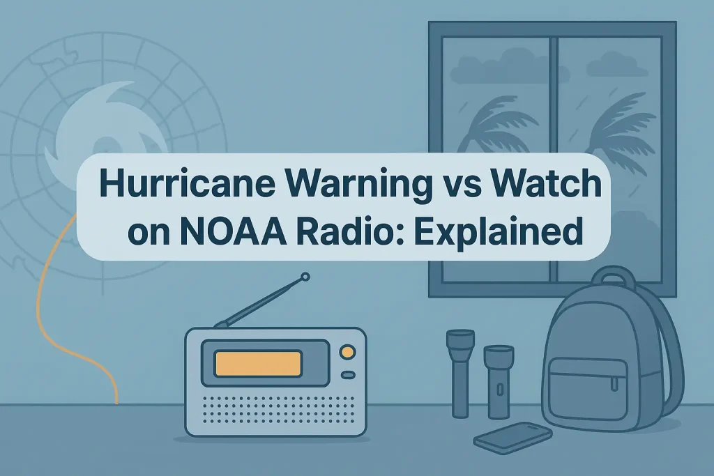 Hurricane Warning vs Watch on NOAA Radio: Explained