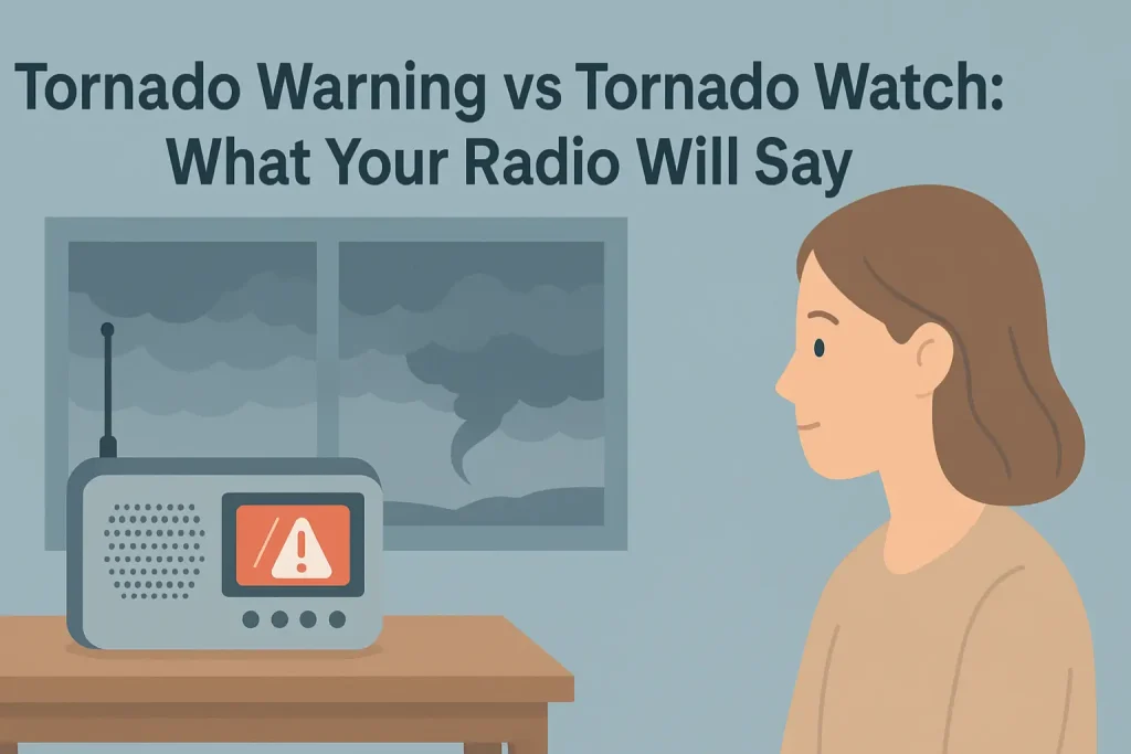 Tornado Warning vs Tornado Watch: What Your Radio Will Say