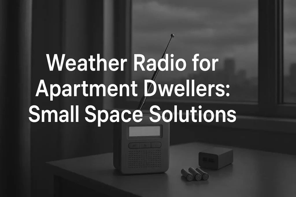 Weather Radio for Apartment Dwellers: Small Space Solutions